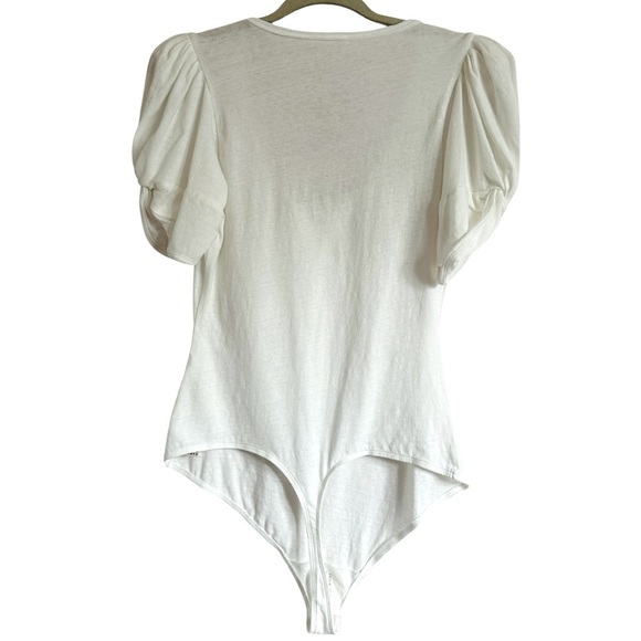 NWT FREE PEOPLE INTIMATELY PUFF SLEEVE BODYSUIT SIZE LARGE - Picture 7 of 16